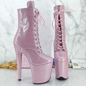 Leecabe 8Inch/20cm Women's Platform party High Heels Shoes Pole Dancing Shoes