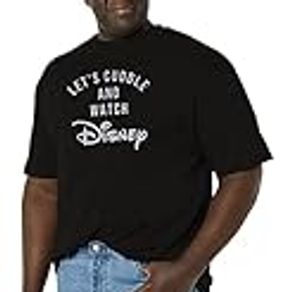 Disney Big & Tall Logo Cuddles Men's Tops Short Sleeve Tee Shirt, Black, 3X-Large Big Tall