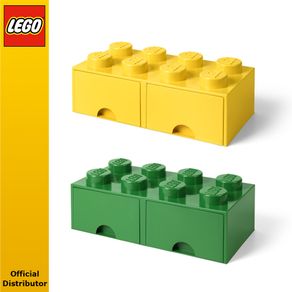 LEGO Storage Brick 8 - Yellowish Green 
