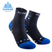 AONIJIE Outdoor Sports Running Athletic Performance Tab Training Cushion Quarter Compression Socks Heel Shield Cycling