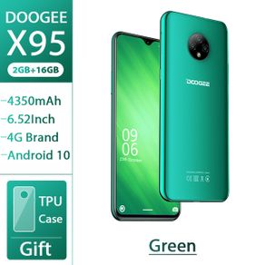 Original New DOOGEE X95 Smartphones 6.52'' MTK6737 2GB 16GB 13MP Triple Camera 4350mAh Android 10 OS 4G LTE Mobile Phone