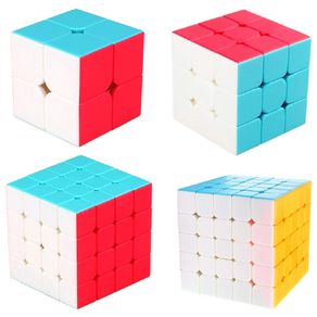 QiYi Jelly Color Speedcube 5 in 1 Set Professional Magic Cube Speed Puzzle  2x2 3x3 4x4 5x5 Pyraminx Original QY Toys Cubo Magico - AliExpress