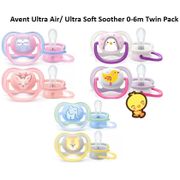 Philips Avent Soother 0-6m Ultra Soft (Twin Pack)