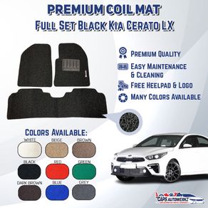 Premium Customized Single Color Coil Car Mats Kia Cerato LX (Pls PM us car year)