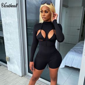 Sexy Elegant Bodysuits Women Sleeveless Turtleneck Lace See Through Bandage  Bodycon Bodysuit Sexy Club Body Top Lingerie - Rompers&playsuits -  AliExpress