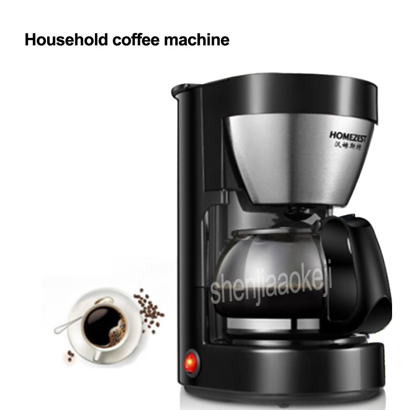 Homezest Household Small Coffee Maker Automatic Mini Drip Coffee Machine,  Style:EU Plug(Black) in 2023