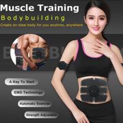 FOUAVRTEL Smart EMS Muscle Trainer Electric Muscle Stimulator Wireless Buttocks Abdominal ABS Stimulator Fitness Body Massager