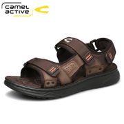 Camel Active New Summer Men's Sandals Casual Outdoor Beach Shoes Genuine Leather Men Sandals Man chaussure homme Male Flats