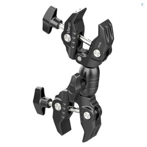 (sprcsg)Ulanzi R096 Multi-function Super Clamp Aluminum Alloy Double Clamps Design 360° Rotation 1.5kg Load Capacity Powerful Photography Accessories