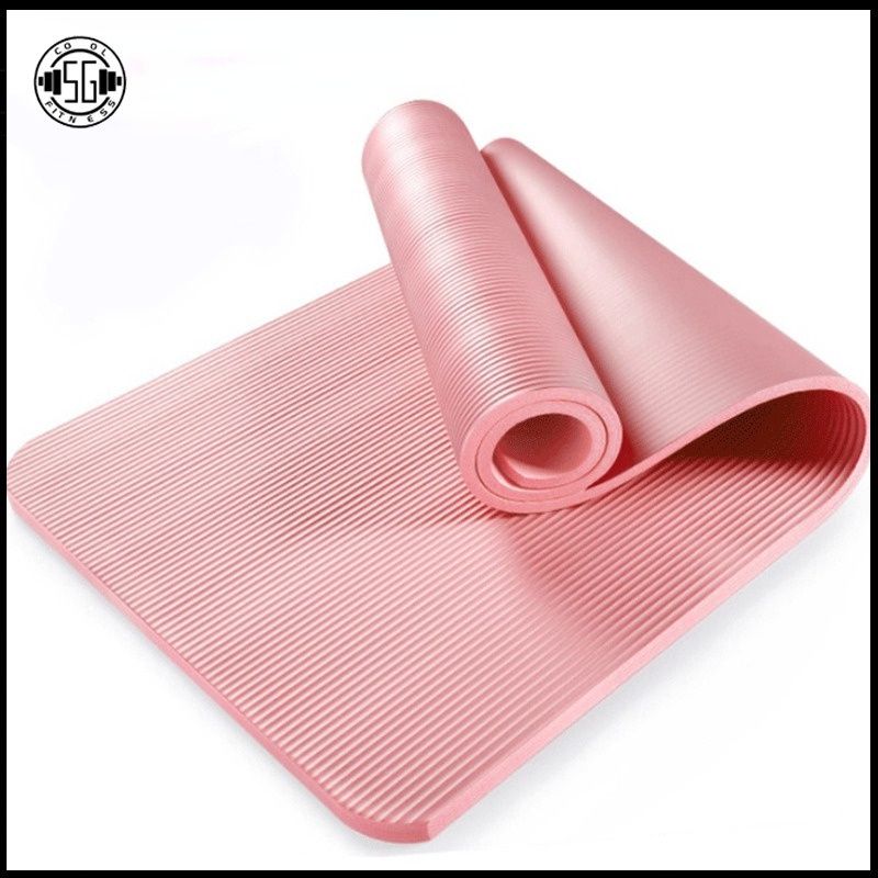 Camel sports thicken and widen 1.3cm non slip NBR yoga mat fitness pilates  mat Prices and Specs in Singapore, 03/2024