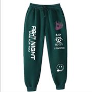 Women Mens Joggers Casual Pants Fitness Tracksuit Bottoms Skinny Sweatpants Fight Night Trousers Black Jogger Track Sportswear