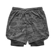 New Camouflage Men 2 in 1 Running Shorts Jogging Gym Fitness Training Quick Dry Beach Short Pants Male Summer Sport Workout
