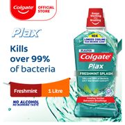 [Eliminates 99.9-percent Bacteria] Colgate Plax Freshmint Mouthwash 1L