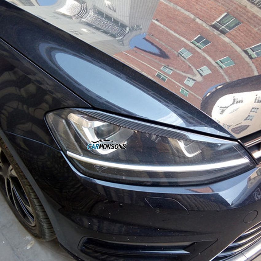 For Volkswagen VW POLO 2019 Accessories 2Pcs Car Headlight Protective Film  Headlamp Restoration Transparent Black TPU Sticke