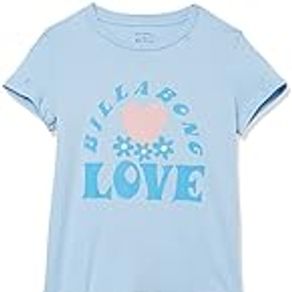 Billabong Girls' Love Always Graphic Tee (Little Big Kids), Blue Skies, Large
