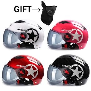 Motorcycle Helmet Scooter Bike Open Face Half Cap Anti-UV Safety Helmet