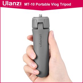 Ulanzi MT-10 Portable Vlog Tripod Mini Tripod Gimbal Base for Osmo Mobile 2 3 4 Vlog Tripod for Smartphone DSLR SLR Camera