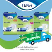 [Carton] TENA Value Adult Unisex Diapers Size M/ L/XL