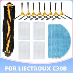 for LIECTROUX C30B Robot Vacuum Cleaner Side Brush Mop Cloth Filter