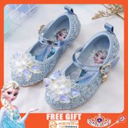 Girls Kids Shoes Frozen 2 Elsa Crystal Shoes Flat Soft Bottom Children Princess Shoes