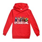 Kids Boys Girls Anime Cartoon Roblox Printed Long Sleeve Hoodies Hooded Sweatshirt Casual Top