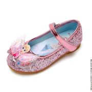 Disney girl princess shoes spring autumn new children's shoes frozen elsa flat soft bottom cartoon crystal shoes kids