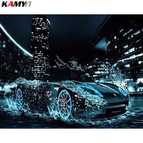 KAMY YI Full Square/Round Drill 5D DIY Diamond Painting "Cool car" Embroidery Cross Stitch Mosaic Home Decor Gift HYY