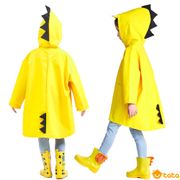  Cute Small Dinosaur Waterproof Polyester Rain Coat Boy Children Girls Kindergarten Student Baby Raincoat 