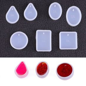 1Pc Water Drop Epoxy Silicone Mold Crystal Diamond Bracelet Pendant Jewelry Doming Mould Resin Casting Mould Craft