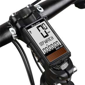 [Lixada SG Mall] Solar Cell 5 Languages Wireless Bike Computer Auto ON/OFF Cycling Speedometer Odometer Waterproof Backlight Bicycles Stopwatch