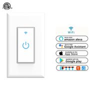 KS-602 Wifi Smart Switch, Touch switch, Smartphone Remote Control Wall Light Switch, Work with Alexa Google Home IFTTT