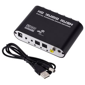5.1 CH Audio Decoder SPDIF Coaxial To RCA DTS AC3 Digital To 5.1 Amplifier Analog Converter For PS3,DVD Player, Xbox