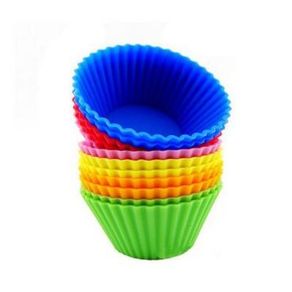 Safety Oval Cupcake silicone Cake Cups Mould Case Bakeware Maker Mold Tray Baking Jumbo Muffin cup