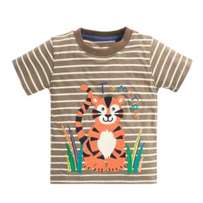 2021 Boys T Shirt Kids Tshirt Summer Cute Tops Animal Lion Tshirts Tiger T-shirt Koszulka Meskie Kid Clothes Enfant Tee Shirt