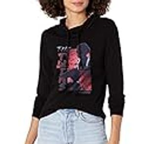 STAR WARS Visions The Twins Women's Cowl Neck Long Sleeve Knit Top, Black