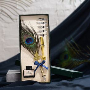 LightSmile Calligraphy Feather Dip Pen Writing Ink Set Stationery Gift Box  with 5 Nib Wedding Gift Quill Pen Fountain Pen Prices and Specs in  Singapore, 01/2024