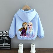 Frozen 2022 Fall Girl Princess Jacket Kids Toddler with Hooded Collar Long Sleeve Fashion Casual Clothing Children's Elsa Shirt