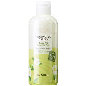 THE SAEM Healing Tea Garden Green Tea Cleansing Water 300ml  Facial Cleanser Face Skincare Shrink Pores Makeup Remover