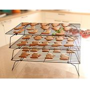 Stackable 3-Tier Stainless Steel Nonstick Cooling Rack Cooling Grid Baking Tray For Biscuit/Cookie/Pie/Bread/Cake  Baking Rack