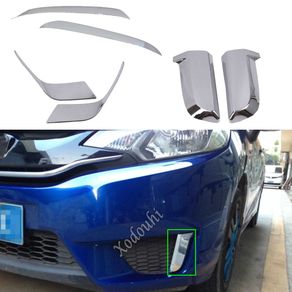 carbon fiber style front fog light lamp hood eyebrow cover trim fit for  honda civic 2019+ Prices and Specs in Singapore, 01/2024