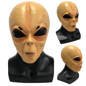 Realistic UFO Alien Skull Mask Latex Alien Latex Helmet Masquerade