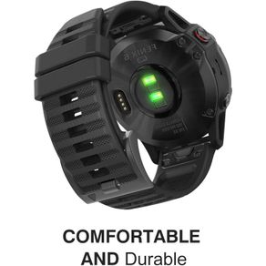 For Garmin Instinct 2X Solar Sports Tactical Strap Leather Qucikfit Band  Smart watch Bracelet Charging Port Plug - AliExpress