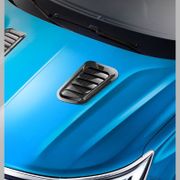1Pair Car Decorative Air Flow Intake Scoop Turbo Bonnet Vent Cover Hood Fender Black