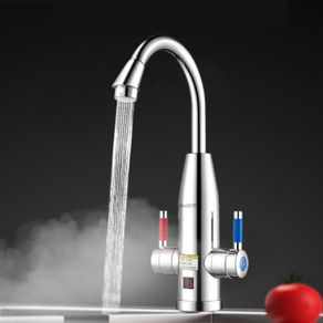 Temperature Display Instant Hot Water Tap Tankless Electric Faucet Water Instant Hot Faucet Water Heater Water Heating