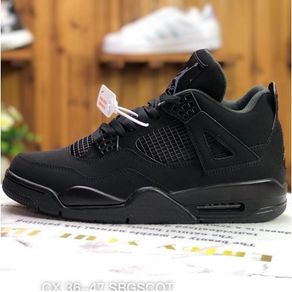 READY STOCK Hot sale Air Jordan Retro 4 IV Black Cat Light Graphite AJ4 Basketball shoes CU1110-010