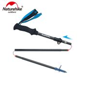 Naturehike Carbon Fiber Alpenstock 175G Ultralight Foldable 5-sections Trekking Pole Adjustable Hiking Walking Sticks NH18D010-Z
