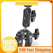 Ulanzi R094 Multi-functional Super Clamp Ball Mount Clamp Dual 360° Rotatable Ballhead Aluminum Alloy with 1/4 Inch Screw 3/8 Inch Thread 1.5kg Load Bearing Cam Devicess