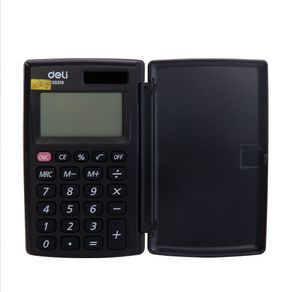 YQ5 Deli E39219 portable Calculator Pocket mini Calculator small 8-digit Cover Battery Solar Dual power