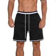 Running Sports Shorts Men Bodybuilding Short Pants Gym Fitness Workout Quick Dry Bermuda Male Summer Casual Loose Beach Bottoms