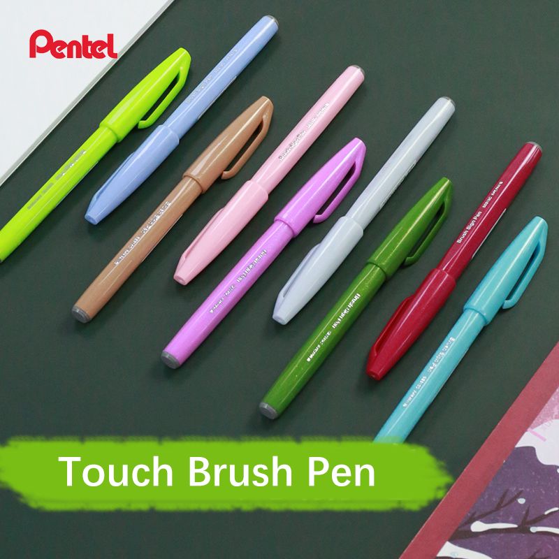 Pentel Touch Colorful Brush Sign Pen Set 6/12 Colors Set SES15C Soft Head  Limited Seasons Collection for Drawing Birthday Cards - AliExpress
